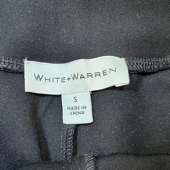 White + Warren Black Ponte Pull-Up Leggings Capsule Pants. Size Women's Small - Picture 5 of 10